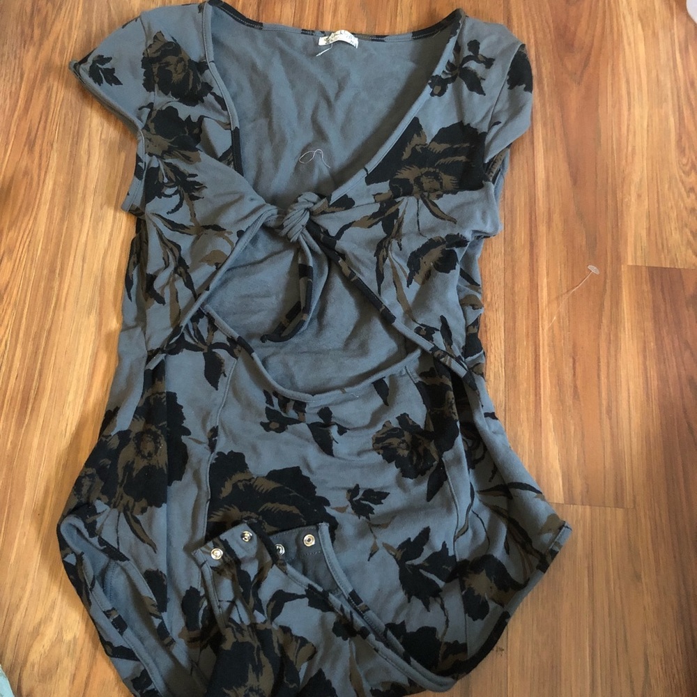 Free People Floral Body suit